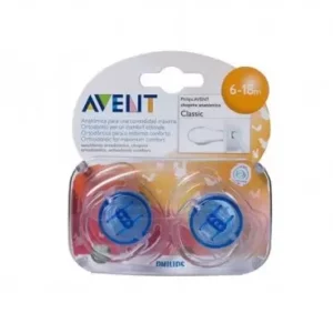 2 SUCETTES TRANSLUCIDES 6-18 MOIS LOT DE 2