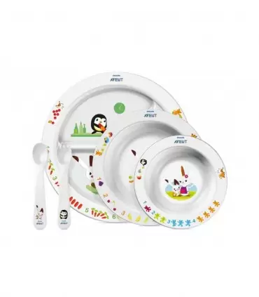 Ensemble Petit-déjeuner 8 Pièces Claraluna - 6 Bols à Soupe 400 Ml + Sucrier, Style Shabby Chic