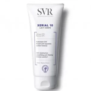 XERIAL 10 LAIT CORPS HYDRATANT 24 H LISSANT-SQUAMES CONFORT INTENSE 200 ML