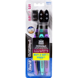 Oral-B Brosse à Dents Ultrathin Sensitive Black 2+1 Gratuite