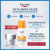 Eucerin Hyaluron Filler Jour +EUCERIN SUN TOUCHER SEC GEL CREME HUILE CONTROL Spf50